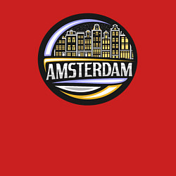 Свитшот хлопковый мужской City Amsterdam, цвет: красный — фото 2