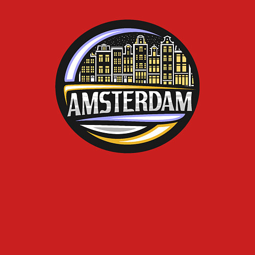 Мужской свитшот City Amsterdam / Красный – фото 3