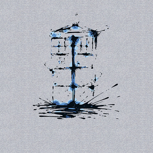 Мужской свитшот Ink tardis / Меланж – фото 3