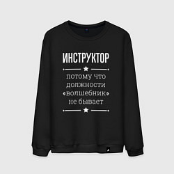 Мужской свитшот Инструктор волшебник
