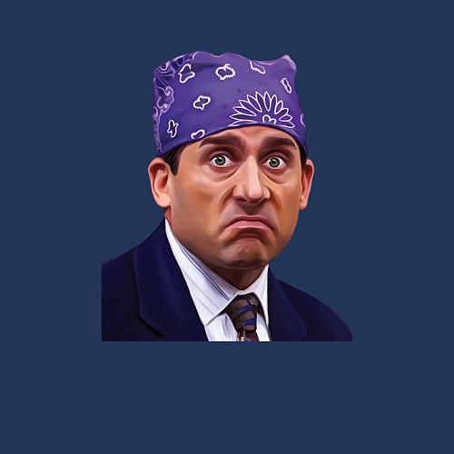 Мужской свитшот Prison mike Michael Scott офис / Тёмно-синий – фото 3