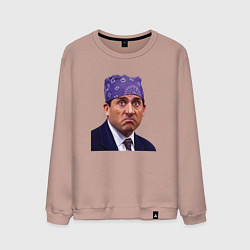 Свитшот хлопковый мужской Prison mike Michael Scott офис, цвет: пыльно-розовый