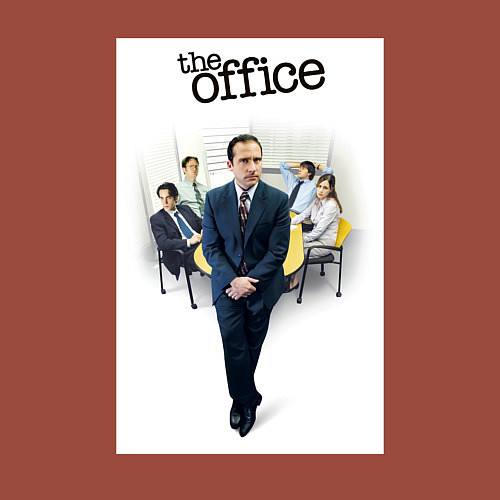 Мужской свитшот The office characters / Кирпичный – фото 3