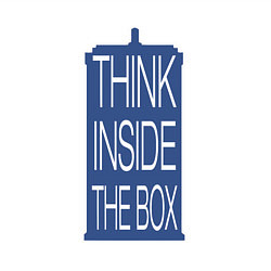 Свитшот хлопковый мужской Think inside the box, цвет: белый — фото 2