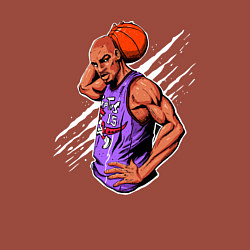 Свитшот хлопковый мужской Vince Carter dunker, цвет: кирпичный — фото 2