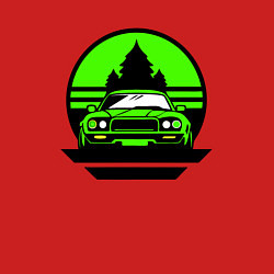 Свитшот хлопковый мужской Nissan skyline retro style, цвет: красный — фото 2