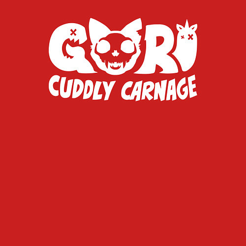 Мужской свитшот Goro cuddly carnage logotype / Красный – фото 3