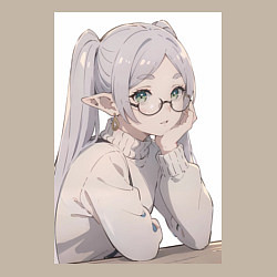 Свитшот хлопковый мужской Провожающая в последний путь Фрирен, цвет: миндальный — фото 2