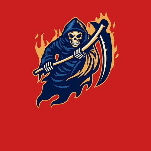 Мужской свитшот Fire reaper / Красный – фото 3