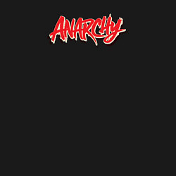 Свитшот хлопковый мужской Надпись анархия калиграфия, цвет: черный — фото 2