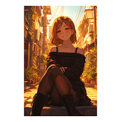 Свитшот хлопковый мужской Магическая битва Нобара Кугисаки арт, цвет: белый — фото 2