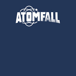 Свитшот хлопковый мужской Atomfall logo, цвет: тёмно-синий — фото 2