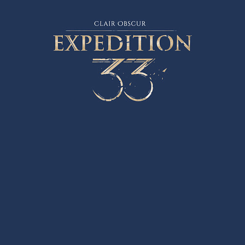 Мужской свитшот Clair Obsur expedition 33 logo / Тёмно-синий – фото 3