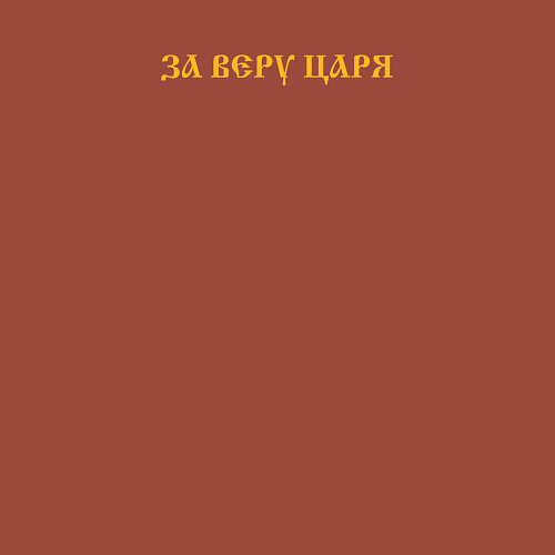 Мужской свитшот За веру царя и святую триединую Русь Желтый текст / Кирпичный – фото 3