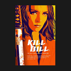 Свитшот хлопковый мужской Kill bill - Uma Thurman, цвет: черный — фото 2