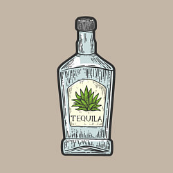 Свитшот хлопковый мужской Бутылка текилы, цвет: миндальный — фото 2