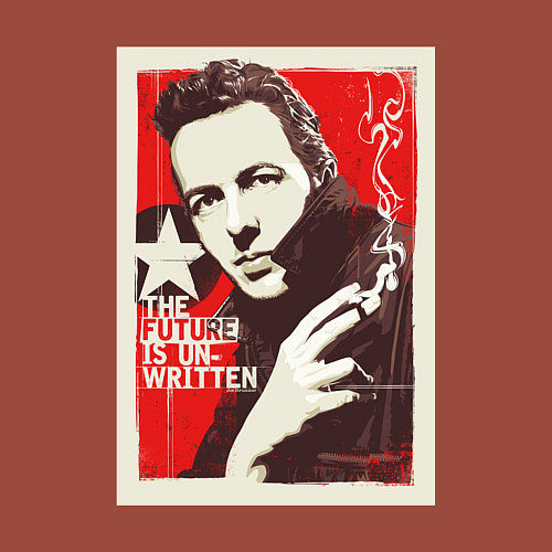 Мужской свитшот Joe Strummer of the Clash / Кирпичный – фото 3