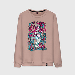 Мужской свитшот Магическая битва Итадори х Сукуна неон