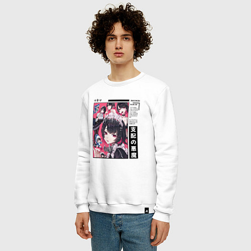 Мужской свитшот Разная Ellen Joe - Zenless zone / Белый – фото 3