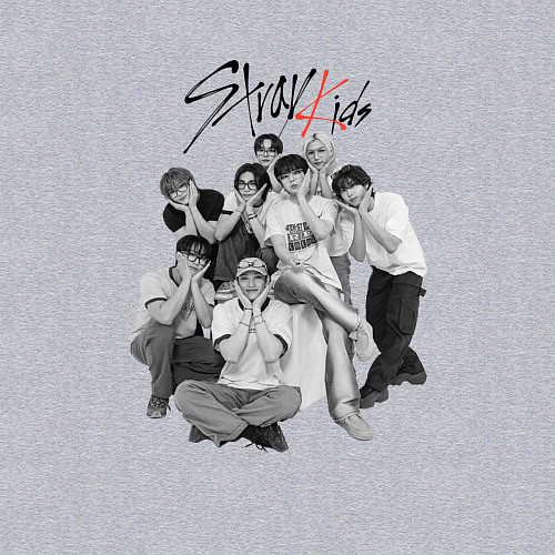 Мужской свитшот Stray Kids 6th Anniversary / Меланж – фото 3