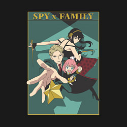Свитшот хлопковый мужской Семья шпиона Spy X Family Форджеры 3, цвет: черный — фото 2