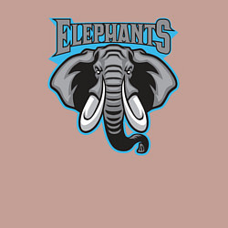 Свитшот хлопковый мужской Elephants team, цвет: пыльно-розовый — фото 2