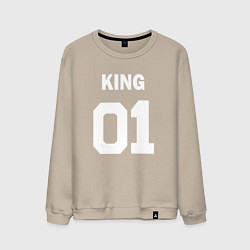 Мужской свитшот Футбольная надпись 01 король