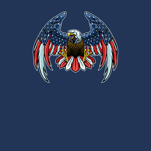 Мужской свитшот Eagle of USA / Тёмно-синий – фото 3