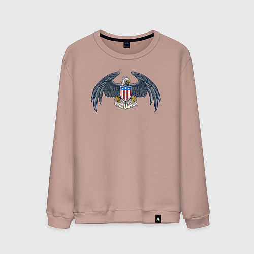Мужской свитшот Eagle USA / Пыльно-розовый – фото 1