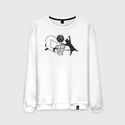 Мужской свитшот Баскетбольный кот
