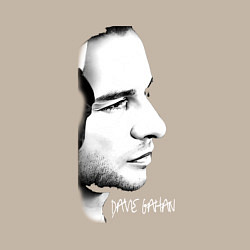 Свитшот хлопковый мужской Dave Gahan from depeche mode face, цвет: миндальный — фото 2