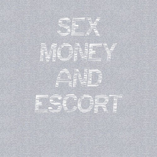 Мужской свитшот Sex money and escort / Меланж – фото 3