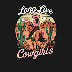 Свитшот хлопковый мужской Ковбойша, цвет: черный — фото 2