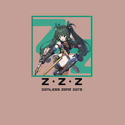 Свитшот хлопковый мужской Цинъи - Zenless Zone Zero, цвет: пыльно-розовый — фото 2