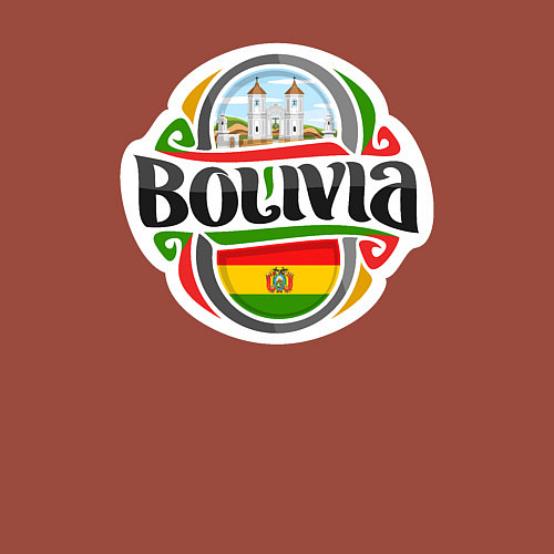 Мужской свитшот Bolivia / Кирпичный – фото 3