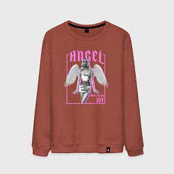 Мужской свитшот Angel - Anya Taylor Joy