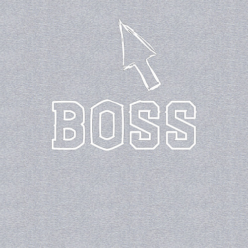 Мужской свитшот Босс / Меланж – фото 3