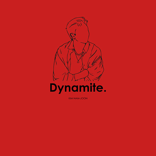 Мужской свитшот BTS Dynamite RM / Красный – фото 3