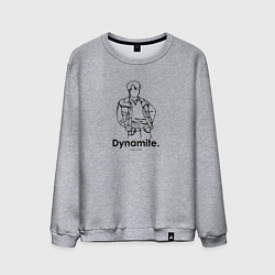 Свитшот хлопковый мужской BTS Dynamite Park Ji-min, цвет: меланж