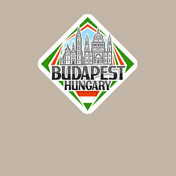 Свитшот хлопковый мужской Венгрия Будапешт, цвет: миндальный — фото 2