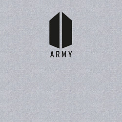 Свитшот хлопковый мужской BTS Army black, цвет: меланж — фото 2