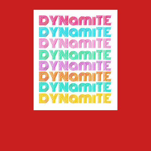 Мужской свитшот BTS Dynamite / Красный – фото 3