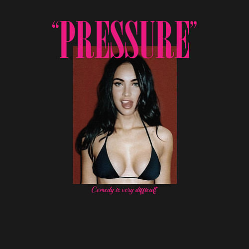 Мужской свитшот Pressure Megan Fox / Черный – фото 3