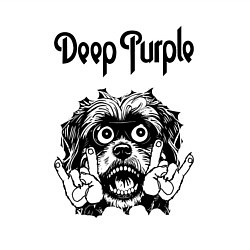 Свитшот хлопковый мужской Deep Purple - rock dog, цвет: белый — фото 2