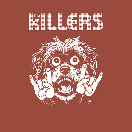 Мужской свитшот The Killers rock dog / Кирпичный – фото 3