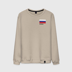 Мужской свитшот Россия карта и флаг