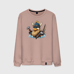 Мужской свитшот Утка воин викинг