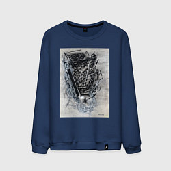 Мужской свитшот Абстрактная графика Blue