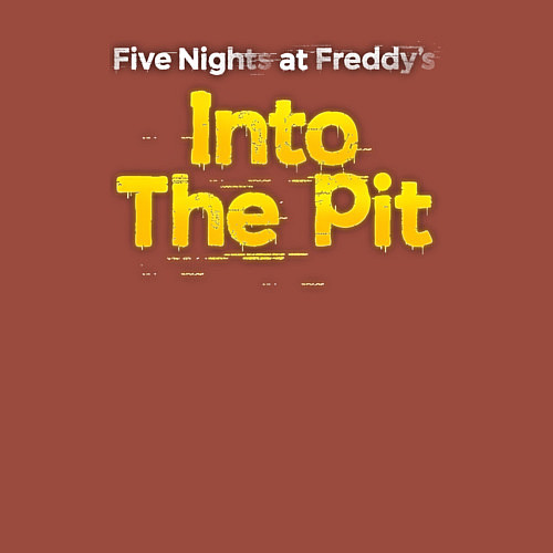 Мужской свитшот Five nights at Freddys into the pit / Кирпичный – фото 3