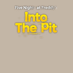 Свитшот хлопковый мужской Five nights at Freddys into the pit, цвет: миндальный — фото 2